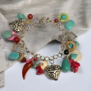 Silver Fever power inspiration power gemstones charm bracelet